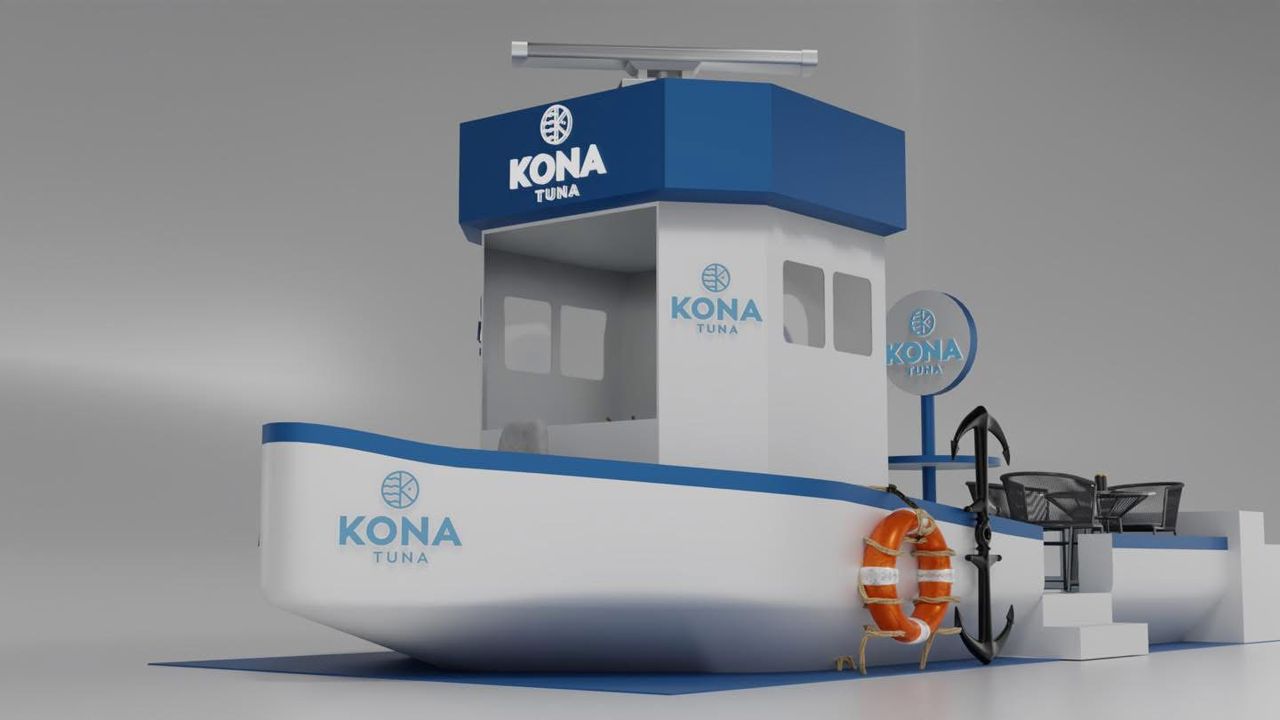 تصميم جناح معرض لشركة كونا تونا